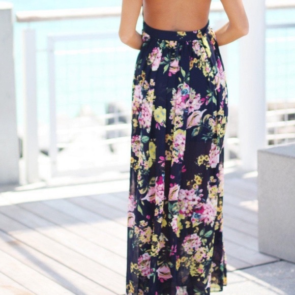 FSL Floral Backless Dress - Picture 6 of 11